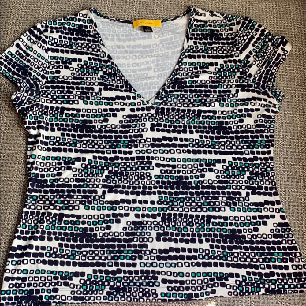 St.John Short Cap Sleeve XL V-Neck